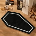 thumbnail image 6 of Gothic Coffin Bath Mat - Halloween Non- Rug for Bathroom, Kitchen & Front Door, Black Decor, Flannel Coffin-Shaped Mat for Goth & Spooky Home Decor, 6 of 6