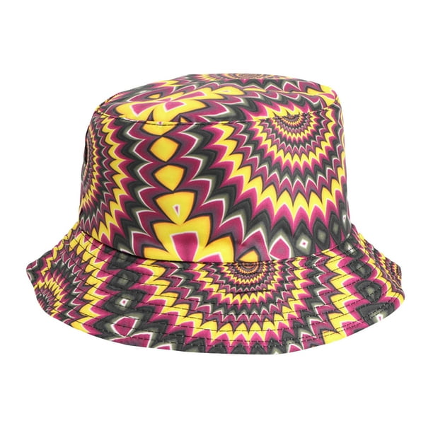 PEZHADA Winter Hats for Women Men,Adult Male And Female Fisherman Hats  Printing Double Sided Fisherman Hats Wear Outdoor Sunscreen Sun Hats On  Both