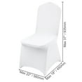 thumbnail image 2 of KFFKFF Elastic Spandex Foldable Chair Wraps, All-Purpose Chair Shrouds, Detachable Launderable Defensive Covers, Suitable for Nuptials, Festive Occasions, Formal Events, Gatherings (Set of 30, White), 2 of 9