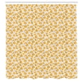 thumbnail image 2 of Ambesonne Leaves Shower Curtain, Seasonal Autumn Elements, 69"Wx70"L, White Pale Orange, 2 of 4