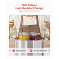 thumbnail image 3 of 21 QT Canning Pot with Rack and Lid, Stainless Steel Waterbath Canner with Dual Handle and Glass Lid, Compatible with All Cooktops: Induction, Gas, Electric, Glass, Ceramic, Halogen, 3 of 6
