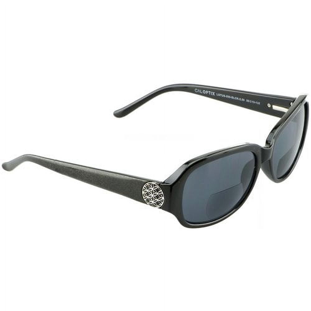 Solara Bi-Focal Sunreader Glasses, Lotus - Black