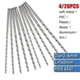 thumbnail image 3 of Metal Drilling 160mm Extra Long High Speed Steel HSS Drill Bits Bit, 3 of 4