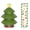 Green(Christmas tree), variant on CMYYNNA 1 Pack Christmas Cookie Tins with Lids Round Christmas Tin Containers with Gift Ribbon Xmas Metal Nesting Containers Festive Cookie Tins for Gift Giving Holiday Treats