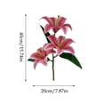 thumbnail image 3 of SouMaox Artificial Lily Flowers for Decor, Realistic Silk Floral Arrangements for Wedding Centerpieces, Vase Fillers, 7.87" x 15.74" Pink, 3 of 6