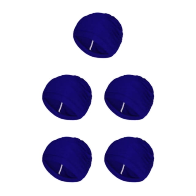 Guardoinrt Lightweight Bathing Cap For Swimmers Easy To And Durable Multi-functional blue 5Set