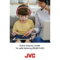 thumbnail image 4 of JVC Bluetooth Kids Headphones, 16 Hours Play time, Active Volume Limiter, Comfortable and Easy-to-Clean Soft Ear Pads, 7-Step Length Adjuster, Fun Stickers Included - HAKD10WP (Pink), 4 of 7