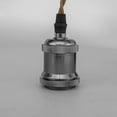 thumbnail image 4 of FSLiving Adjusted Angle Rotated 3.2 Ft Wire H-Type Tracking Light E26 Black Pearl Base Mini Vintage Design Droplight for Inclined Position Roof Home,Customizable (No Bulb & Track) - 3 Packs, 4 of 7