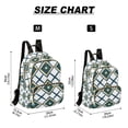 thumbnail image 2 of FORMRS Mini Backpack Purse for Women Quilted Travel Daypack Casual Shoulder Bag, Gold Geometric Pattern, 2 of 7
