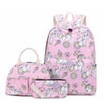 thumbnail image 1 of Mochila escolar para niños, mochila de primer grado para escuela primaria femenina, mochila con reducción de carga, gran capacidad, mochila bonita de dibujos animados, conjunto de tres piezas, 1 of 5