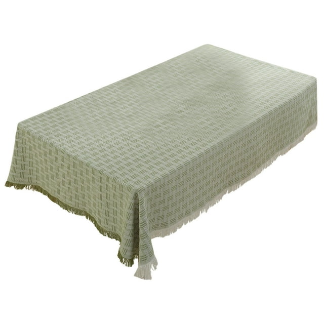 WRKEKC Liquidation 90x150cm et Nappe en Lin Décoration à Franges Adaptée pour Nappe Rectangulaire Table Basse Photo Tissu Décoratif