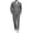 Gray, variant on Men Pajama Set 2pcs Pjs Long Sleeve Button Down Sleepwear Soft Loungewear Set with Pockets