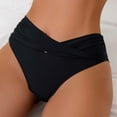 thumbnail image 4 of Womens Cheeky Bikini Bottom Low Rise V-Cut Waist Ruched Seamless Thong Swimsuit Bottom for Summer Holiday 2026, 4 of 8