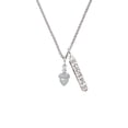 thumbnail image 2 of Delight Jewelry Silvertone Small Acorn with Crystals Silvertone Sisters Best Friends Forever Bar Charm Necklace, 23", 2 of 4