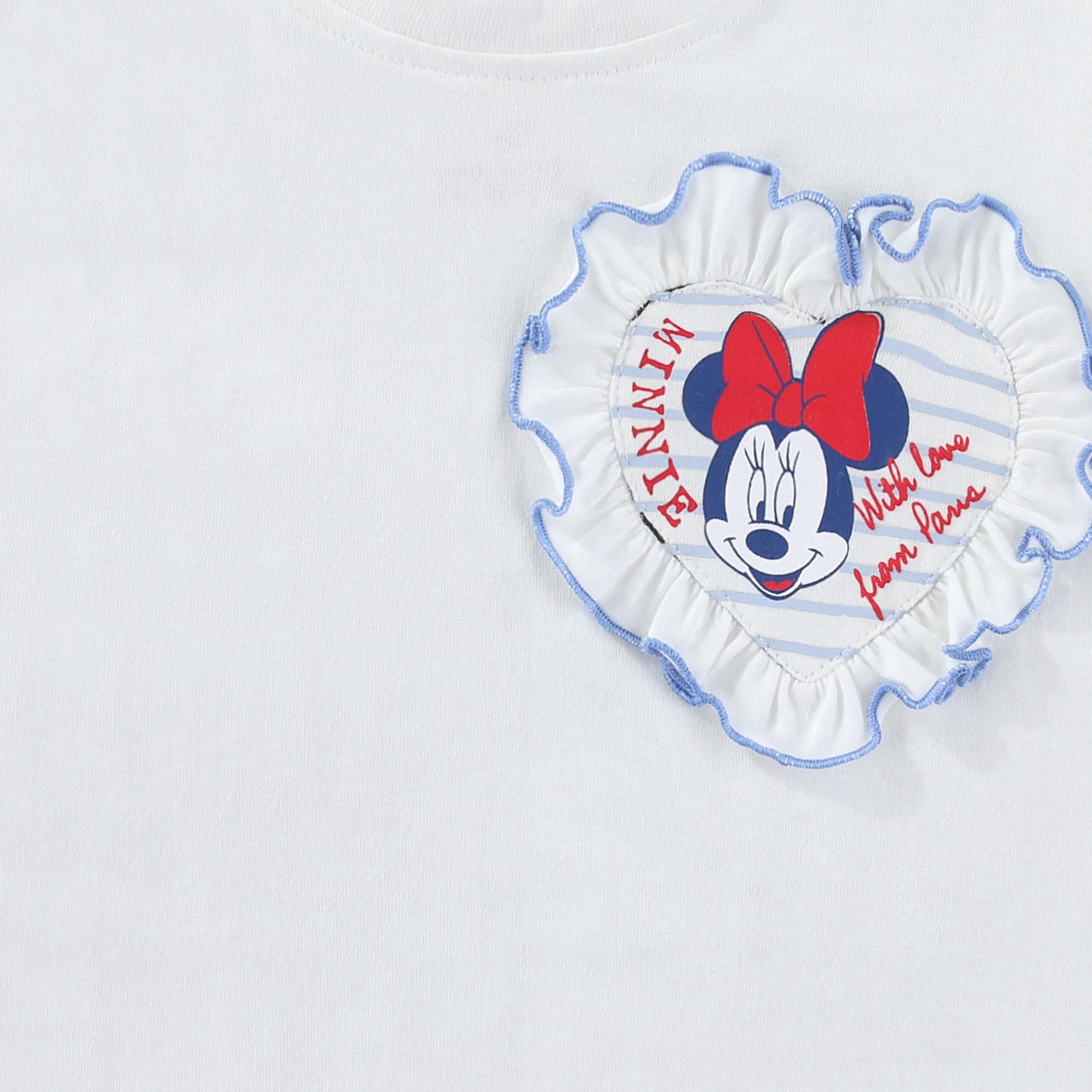Disney Minnie Mouse Short Sleeve T-Shirt and Chambray Skirt Set (Girls), 2 Piece Set, Sizes 2T-7