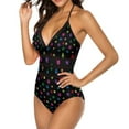 thumbnail image 4 of Cute Dog Paws Swimsuit Colorful Print Swimwear One-Piece Vaion Bath Bodysuit Bathing Suit Wom Push Up Sexy Beachwear Gift, 4 of 7
