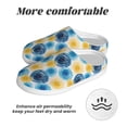 thumbnail image 6 of Haiem Circular Print Women's Fuzzy Memory Foam House Slipper Cozy Home Footwear Non-slip Winter Slippers-44/45, 6 of 7