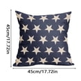 thumbnail image 3 of America 250 4th of July Pillow Covers, Star & Stripe Flag Print Cushion Cases, Independence Day Home Festival Decoration, 3 of 3
