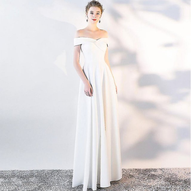 L Lujo Elegante Invitado De Boda Prestigiosos Vestidos De Noche Compatiblemal Vestidos De Fiesta Largo Dama De Honor Orient Incluso Gasa Una línea
