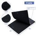 Aegero 8 Sets Hook and Loop Strips with Adhesive, 4x6 inch Strong