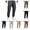 Dark Gray_004, variant on Men's Casual Cargo Sweatpants Straight Fit Cozy Lightweight Elastic Waist Drawstring Joggers Workout Sports Tapered Hiking Pants with Flap Pockets Light Gray 2XL
