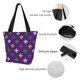 thumbnail image 4 of Disketp Purple Mardi Gras for Women’s Casual Shoulder Tote Bag Cross-body Handbags for Shopping, Travel and Daily Use, 4 of 6