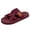 Wine, variant on Womens Slides Sandals Minimal Water Friendly Flip Flops Summer Casual Lightweight Slippers for Beach Vacation Pool Daily Wear Brown Size 8