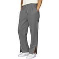 thumbnail image 3 of NinXxx Kids Side Split Sweatpants School Supplies Elastic Loose Trousers Grey 5-6 Years, 3 of 7