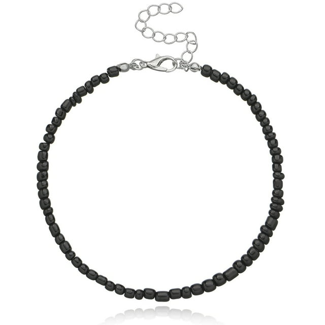 Cheville pour Femmes Perle Faite à la Main Bohème Ajustable Créative Cheville Perlée Pied Cheville