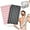 Black+pink, variant on 2-Pack Exfoliating Shower Towel, 39.3*10.2In Back and Body Scrubbers, Quick-Drying Eco-Friendly Washcloth for Gentle Exfoliation on Sensitive Skin