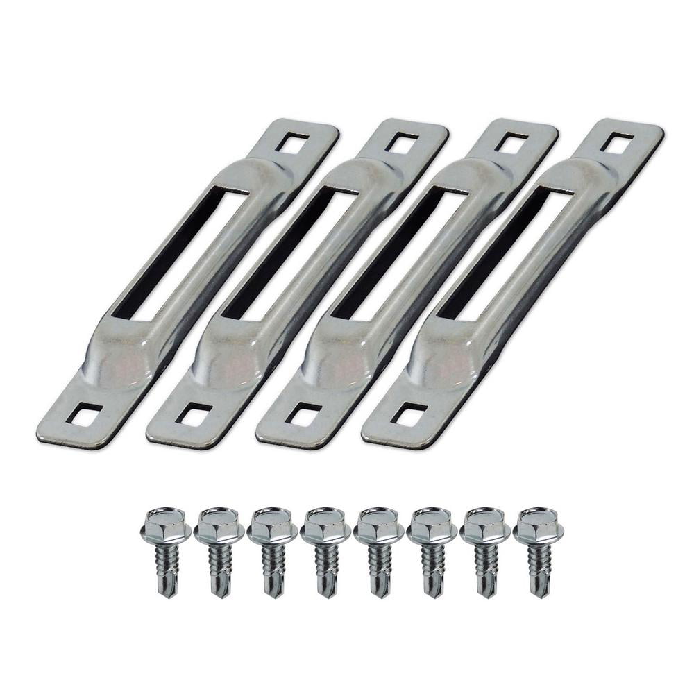 Snap Loc Stainless E Track Compact Single Strap Anchor for Dolly System 10 Pack 