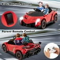 thumbnail image 6 of OLAKIDS 2 Seater Kids Ride on Car, 12V 4WD Licensed Lamborghini Veneno Powered Electric Vehicle with Hydraulic Doors, Rocking Mode, Adjustable Speeds, Remote Control, MP3, Headlight, 6 of 10
