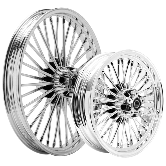 21x2.15 16x3.5 Fat Spoke Wheels for Harley Heritage Softail Classic FLSTC 1988-2017 2009 2010 2011 2012 2013 2014 2015 2016 Night Train FXSTB Fatboy FLSTF Deluxe FLSTN Deuce Slim FLS Springer FLSTS