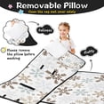 thumbnail image 3 of Light Christmas Snowflake Pattern Toddler Nap Mats for Kids Preschool,50"x20" Sleeping Mat Bag or Kids,Toddler Sleeping Bag,Toddler Nap Mat or Daycare, 3 of 6