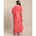 thumbnail image 2 of Rajnandini Women's Pure Cambric Cotton Embroidered Kurta Set With Dupatta (JOPLVL253-M_Peach_M), 2 of 5