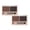 Dark coffee and black, variant on Two-Color Eyebrow Powder - Waterproof Sweat-Proof 0.88oz, Smooth Fine Pigment, Natural Long-Lasting Makeup, Professional Brow Kit, Travel-Friendly, Matte and Shimmer, Women 1PC*2