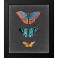 thumbnail image 2 of Naomi McCavitt 20x23 Black Modern Wood Framed Wall Art Titled - Butterflies on Slate III, 2 of 5