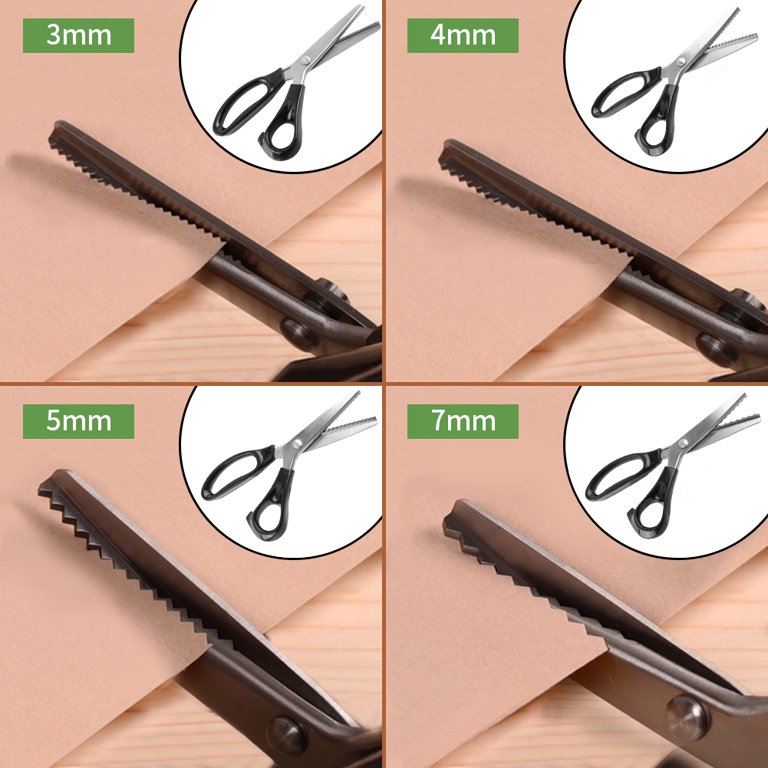 Dressmaking zig zag cut Tailor's Scissors Sewing Shears Stainless Steel Pinking  Scissors Triangle Teeth Lace Cloth Crafts - AliExpress
