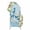 Off White, variant on Blue Ombre Space Rocket Arch Backdrop Cover 4FT, Modena Abstract Universe Planet Spandex Fitted Stretchy Arch Stand Covers, Round Top Chiara Backdrop Cover for Wedding Party Birthday Baby Shower