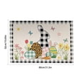 thumbnail image 3 of Happy Easter Decorative Door Mat Bunny Eggs Welcome Doormat for Indoor Outdoor, Spring Floor Mat Entry Rug Non-Slip Washable for Porch Front Door Entrance 20x32 Inch, 3 of 6