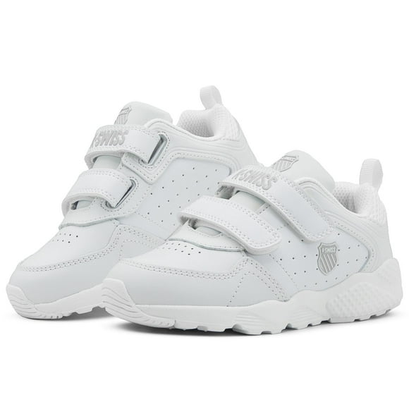 Tenis Escolar Infantil K-SWISS Rocket Ch de Piel Blanco 18