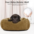 thumbnail image 4 of Washable Dog Beds for Small to Medium Dogs, Cat Beds for Indoor Cats, Rectangle Pet Beds with Anti Slip Bottom, Beige, 25"×21"×8", 4 of 7