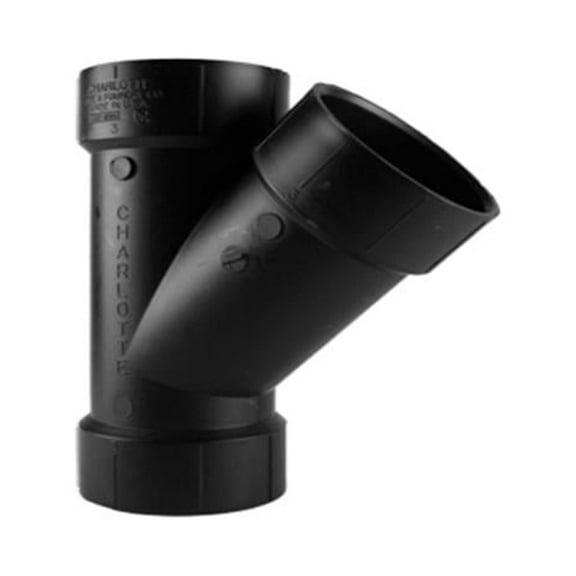 Charlotte Pipe ABS 00600 1200HA ABS/DWV Wye, 4 In. - Quantity 5