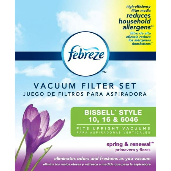 Febreze Spring & Renewal Scent BISSELL Style 10, 16, & 6046 Vacuum Filter, 2357