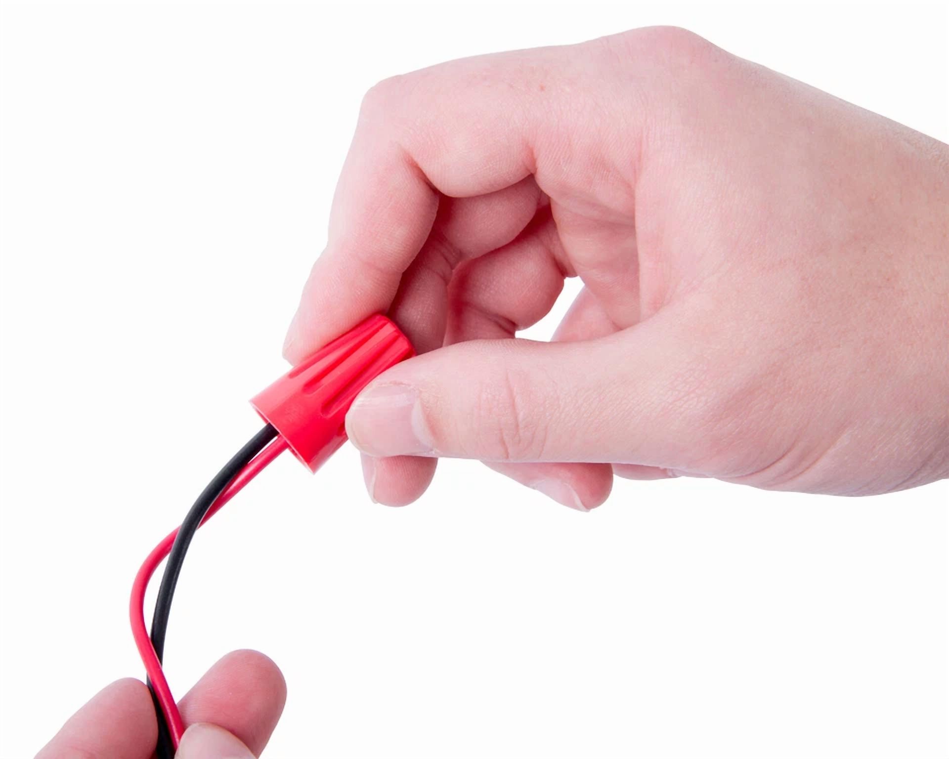 CIRCLE- (100) Red Twist-On Wire Connector Connection Nuts 18-10 Gauge Barrel Screw Us