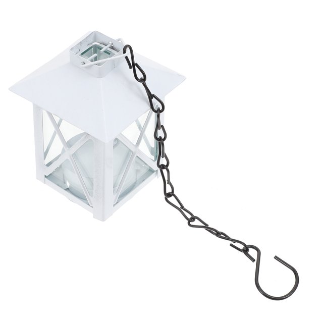 Phenofice Bougeoir Lustre en Fer Blanc Structure Rétro pour Amis 1Pcs