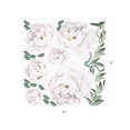 thumbnail image 3 of Peony Flowers Vinyl Wall Sticker - White, 3 of 3