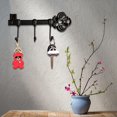 thumbnail image 4 of Decorative Wall Mounted Skeleton Key Holder Vintage Cast Iron Key Hanger Rack with 3 Hooks Screws Anchors 9.5 x 4.7 ”, 4 of 9