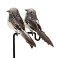 thumbnail image 2 of Ksopiavobs 2pcs Gray Artificial Feathered Birds 6inch Clip on Sparrow Bird Ornaments for Christmas Tree Decoration Wreath Craft Garden Home Decor Party Accessories, 2 of 6