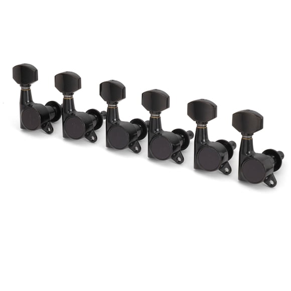 Máquinas de afinación Gotoh Schaller Style Knob 6 en línea, color negro